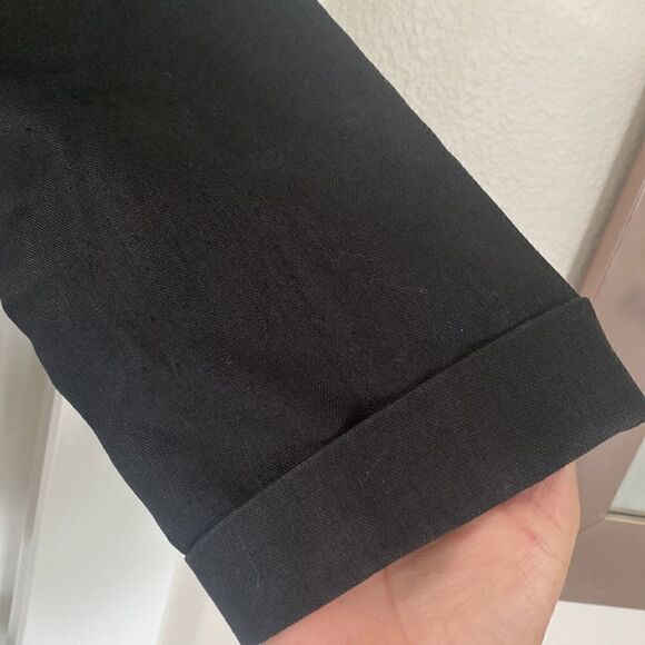 Ellen Tracy Company Women’s Black Linen Jacket Blazer Size 14 - Picture 7 of 16